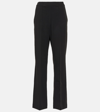 Max Mara Womens Black Golf Straight-leg High-rise Stretch-wool Trousers