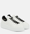 Hogan H-stripes Low-top Platform Sneakers In White