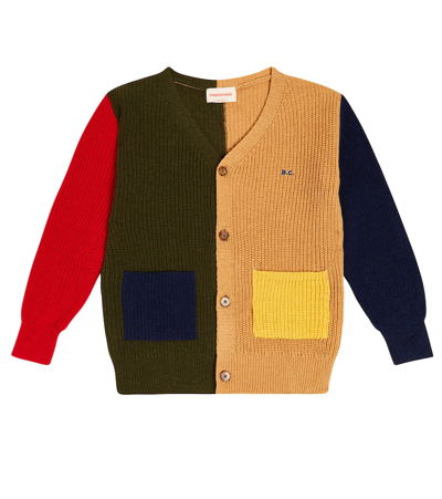 Bobo Choses Kids' Cardigan Aus Einem Wollgemisch In Multicolor