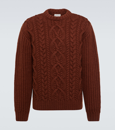 Dries Van Noten Brown Crewneck Sweater In Brown 703