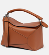 LOEWE PUZZLE EDGE SMALL LEATHER TOTE BAG