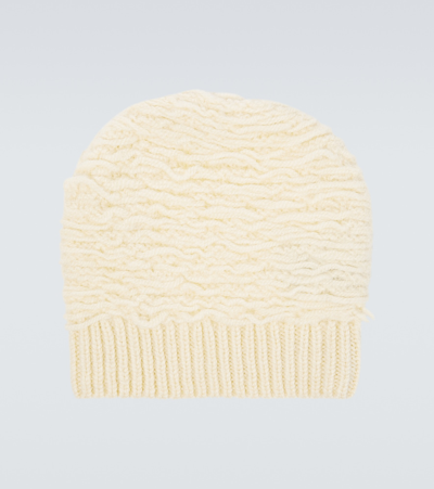 Dries Van Noten Wool Beanie In White