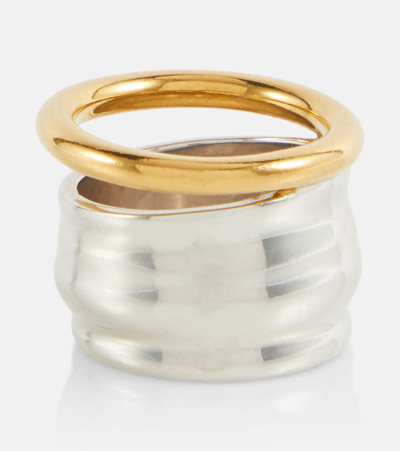 Loewe Nappa Knot Sterling Silver Ring In Metallic