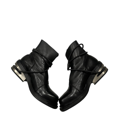 Pre-owned Dirk Bikkembergs Bungee Cord Boots In Black