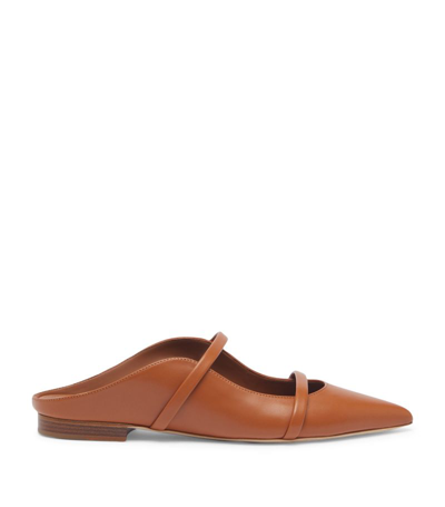 Malone Souliers By Roy Luwalt Malone Souliers Nappa Leather Maureen Slippers In Brown