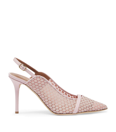 Malone Souliers By Roy Luwalt Malone Souliers Mesh Marion Slingbacks 85 In Pink