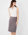 Ann Taylor Sleeveless Essential Shirt In Winter White