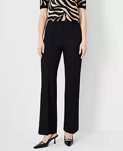 Ann Taylor The Side Zip Straight Pant In Twill In Black