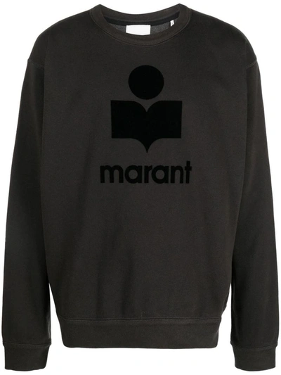 Isabel Marant Logo-print Sweatshirt In Brown