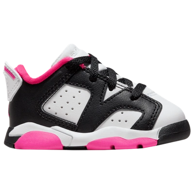 Jordan Kids' Girls  Retro 6 Low In Black/white/pink