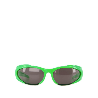 Balenciaga Eyewear Reverse Xpander Logo In Green