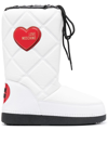 LOVE MOSCHINO QUILTED PATENT SNOW BOOTS