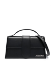 Jacquemus Le Bambino Leather Tote Bag In Black