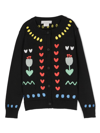 STELLA MCCARTNEY EMBROIDERED KNITTED CARDIGAN