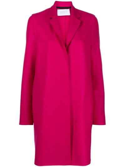 Harris Wharf London Virgin-wool Notched-lapels Coat In Pink