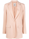 SEMICOUTURE NOTCHED-LAPELS SINGLE-BREASTED BLAZER