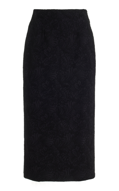 Mara Hoffman Maeve Organic Cotton Jacquard Midi Skirt In Black