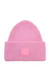 ACNE STUDIOS PANSY N FACE APPLIQUÉD WOOL BEANIE