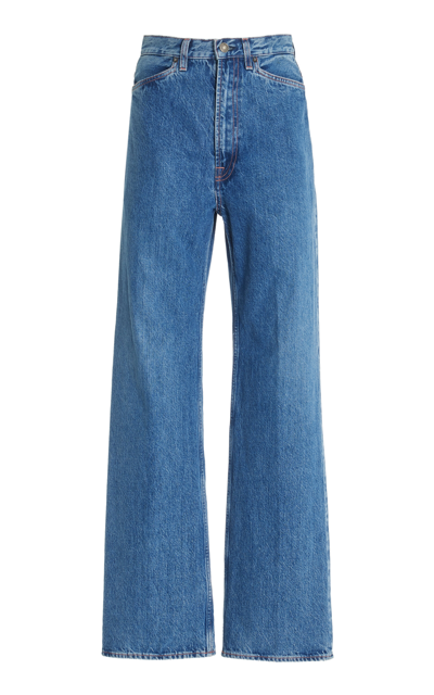 Made In Tomboy Jey High Rise Straight Jeans In Dark Wash