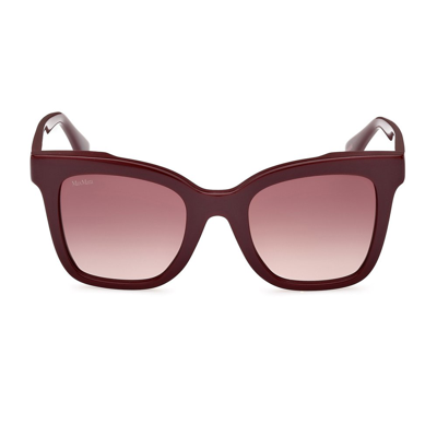 Max Mara Square Frame Sunglasses In Red