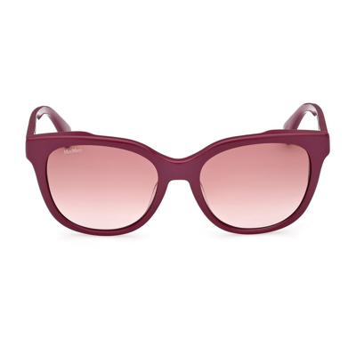 Max Mara Square Frame Sunglasses In Red