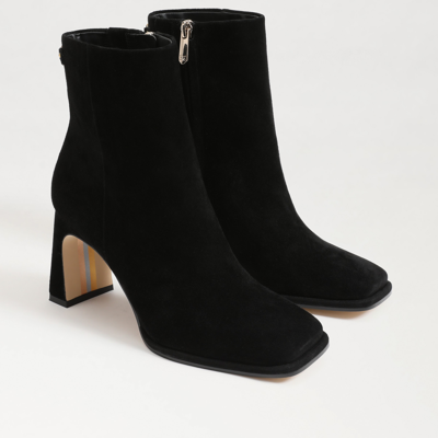 Sam Edelman Regaen Womens Bootie Leather Ankle Boots In Black