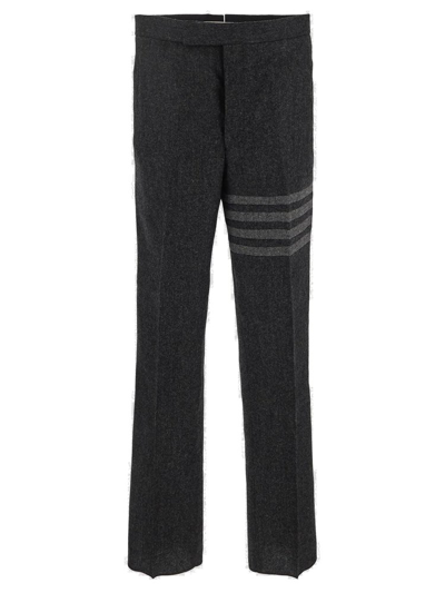 Thom Browne Striped Trousers In Grey