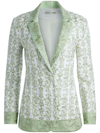 ALICE AND OLIVIA MACEY FLORAL-EMBROIDERED BLAZER