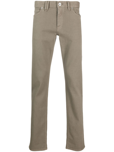 Brioni Low-rise Slim-fit Jeans In Neutrals