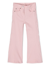 STELLA MCCARTNEY LOGO-EMBOSSED FLARED TROUSERS