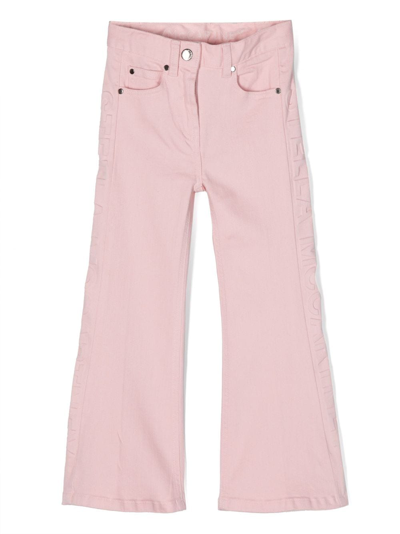 Stella Mccartney Kids' Jeans Stella Logo Lateral In Pink