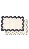 Business & Pleasure Placemat Set Of 4 In Riviera White
