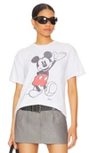 Junk Food Waving Mickey Tee In White