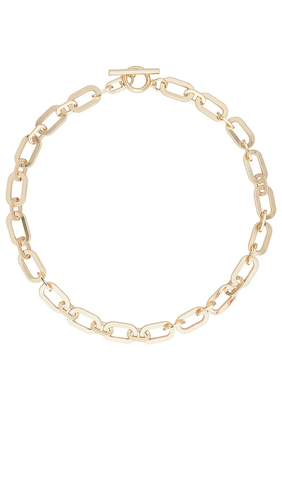 By Adina Eden Chunky Toggle Necklace In Gold