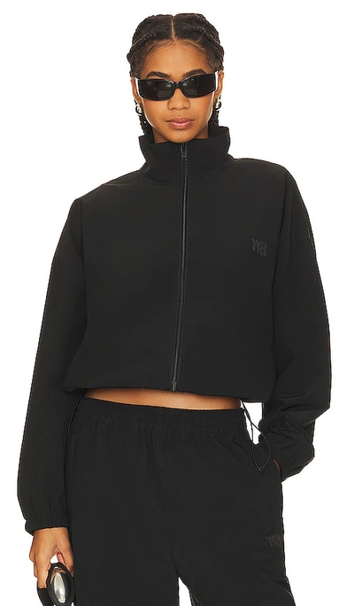 Alexander Wang Coaches Track Jacket In 001 Black