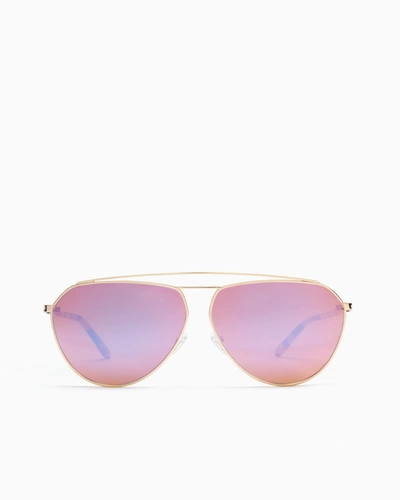 Ramy Brook Miami Oversized Aviator Sunglasses In Gradient Pink