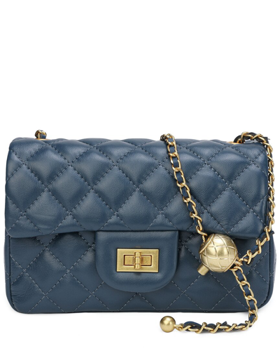Tiffany & Fred Leather Crossbody In Blue