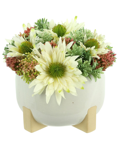 Creative Displays White, Pink And Green Mixed Floral Arrangement