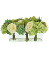 Creative Displays White And Green Hydrangea, Peony In White