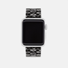 Coach Apple Watch® Strap, 38mm, 40mm And 41mm In Black Signature