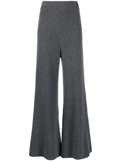 Lisa Yang Cashmere Wide-leg Trousers In Grey