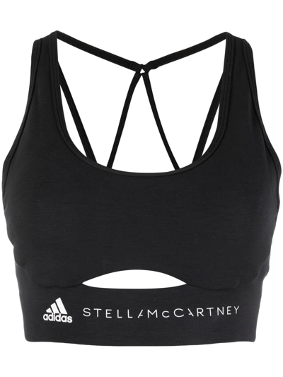 Adidas By Stella Mccartney Truestrength Sports Bra In Black  