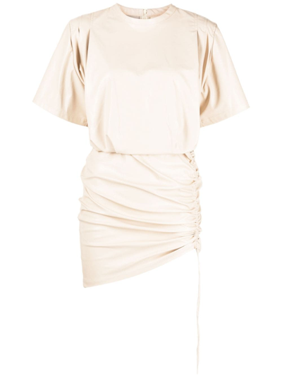 Marant Etoile Balesi Short-sleeve Minidress In Weiss