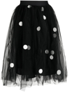 JNBY POLKA-DOT A-LINE SKIRT