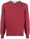 BRUNELLO CUCINELLI MÉLANGE-EFFECT CREW-NECK CASHMERE JUMPER