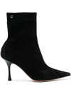 GIANVITO ROSSI DUNN 90MM SUEDE ANKLE BOOTS