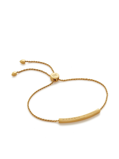 Monica Vinader Linear Friendship Armband In Gold