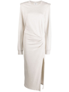 Isabel Marant Étoile Mafalda Long-sleeve Maxi Dress In Ecru