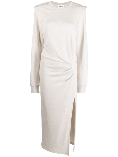 Isabel Marant Étoile Mafalda Long-sleeve Maxi Dress In Ecru