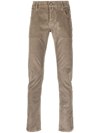 Jacob Cohen Bard Cotton-blend Corduroy Slim-leg Trousers In Nude
